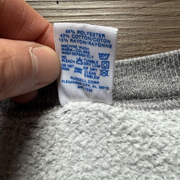 VTG 80s Russell Athletic Sweatshirt Adult XL Gray Tri-Blend Crewneck Blank USA - Picture 4 of 8